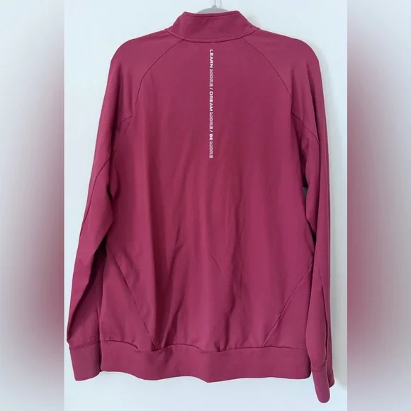 Alphalete Full Zip Track Jacket Sweatshirt Burgundy Red Men’s Size XL - Picture 4 of 8